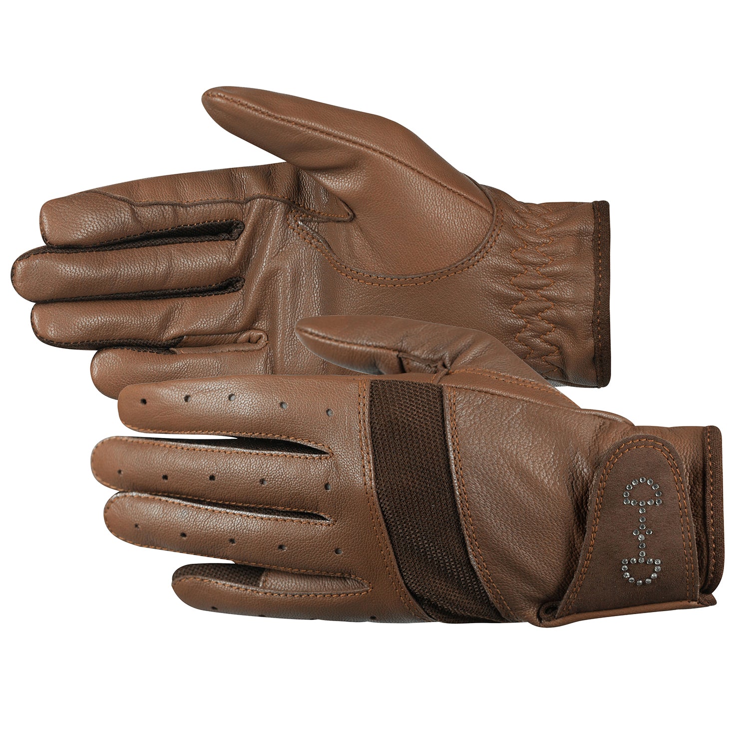 Horze Ladies Leather Mesh Gloves