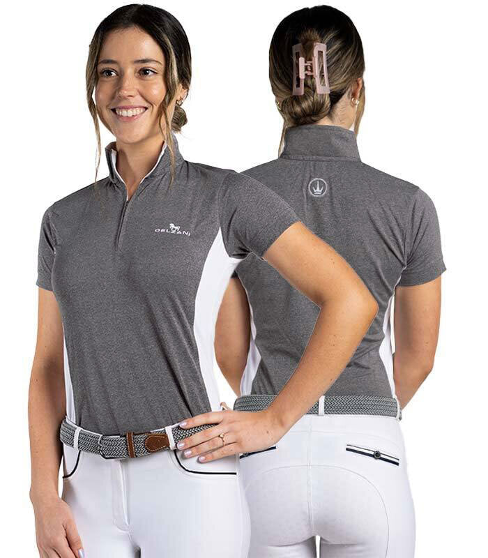 Delzani Emily Graphite Technical Shirt Short Sleeve