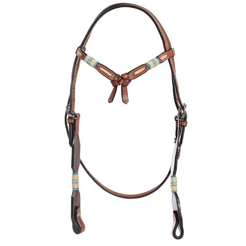 Fort Worth Mississippi Headstall Knotted Brown
