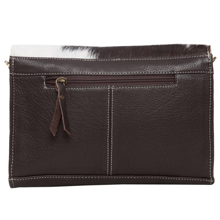 The Design Edge Valencia Tooling Leather Rectangular Flap Bag
