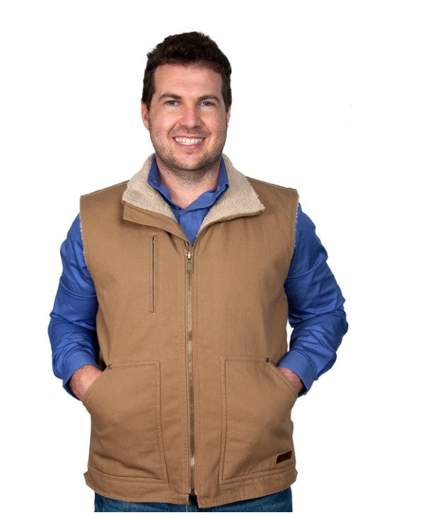 Just Country Mns Diamantina Sherpa Vest - Winter Black Friday Sale