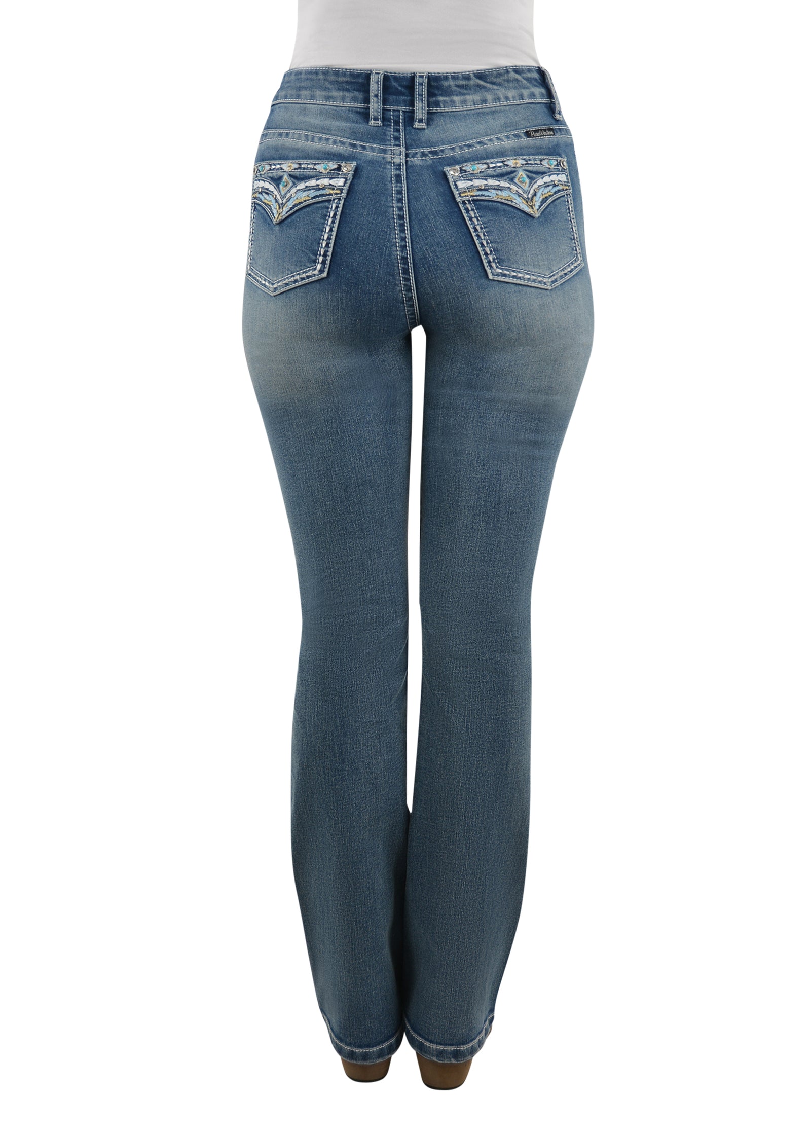 Pure Western Wmn sJemma Hi-Waist Bootcut Jean - 32
