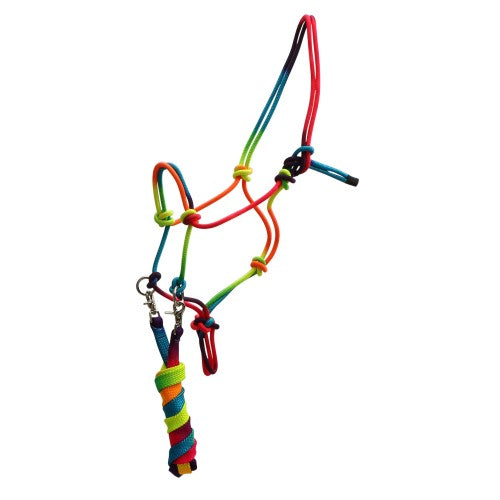 Bitless Bridle With Reins Rainbow
