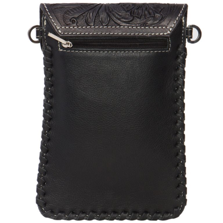 The Design Edge Tooling Leather Cowhide Phone Bag