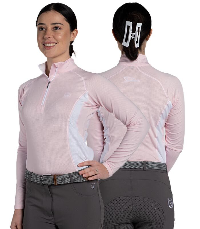 Delzani Zara Pink Technical Riding Shirt