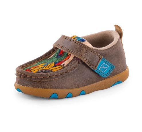 Twisted X Infants Cactus Sunflower Mocs - Twisted X Clearance