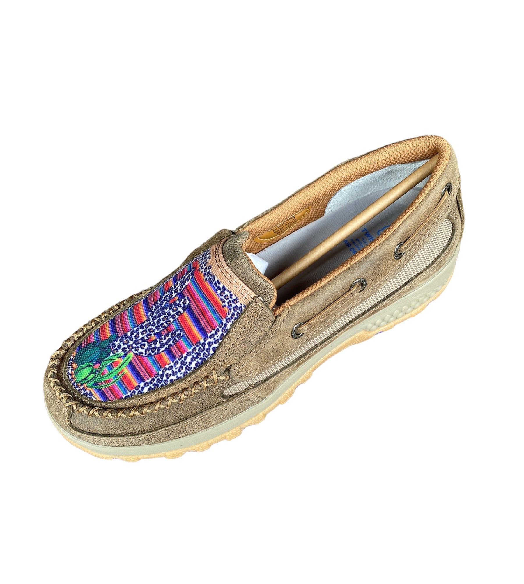 Twisted X Wmns Slip On Cactus Cell Stretch Mocs - Twisted X Clearance