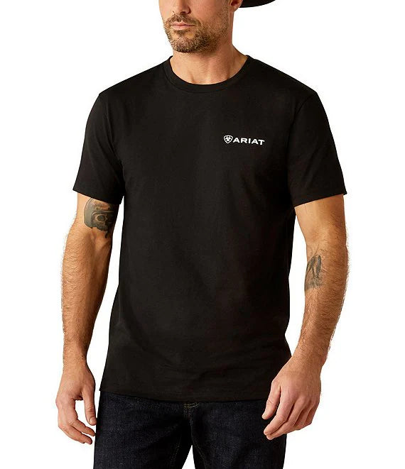 Ariat Mns Rugged American Shield SS Tee Black