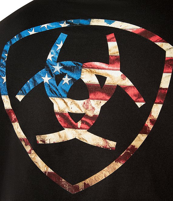 Ariat Mns Rugged American Shield SS Tee Black