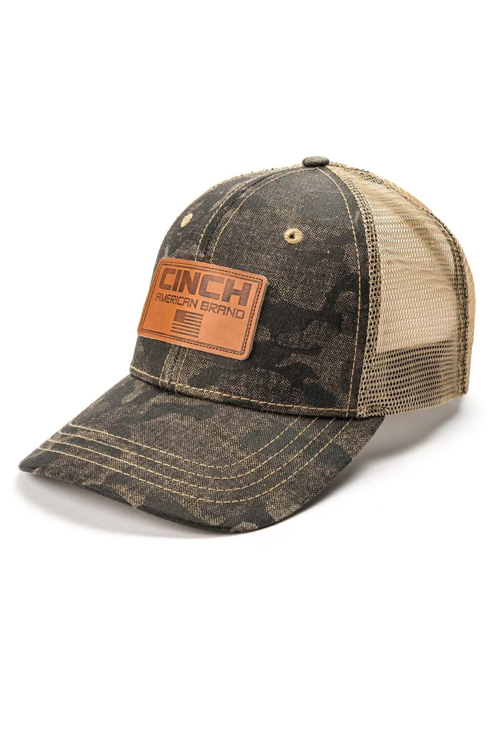 Cinch Embroidered Logo Camo Print Cap