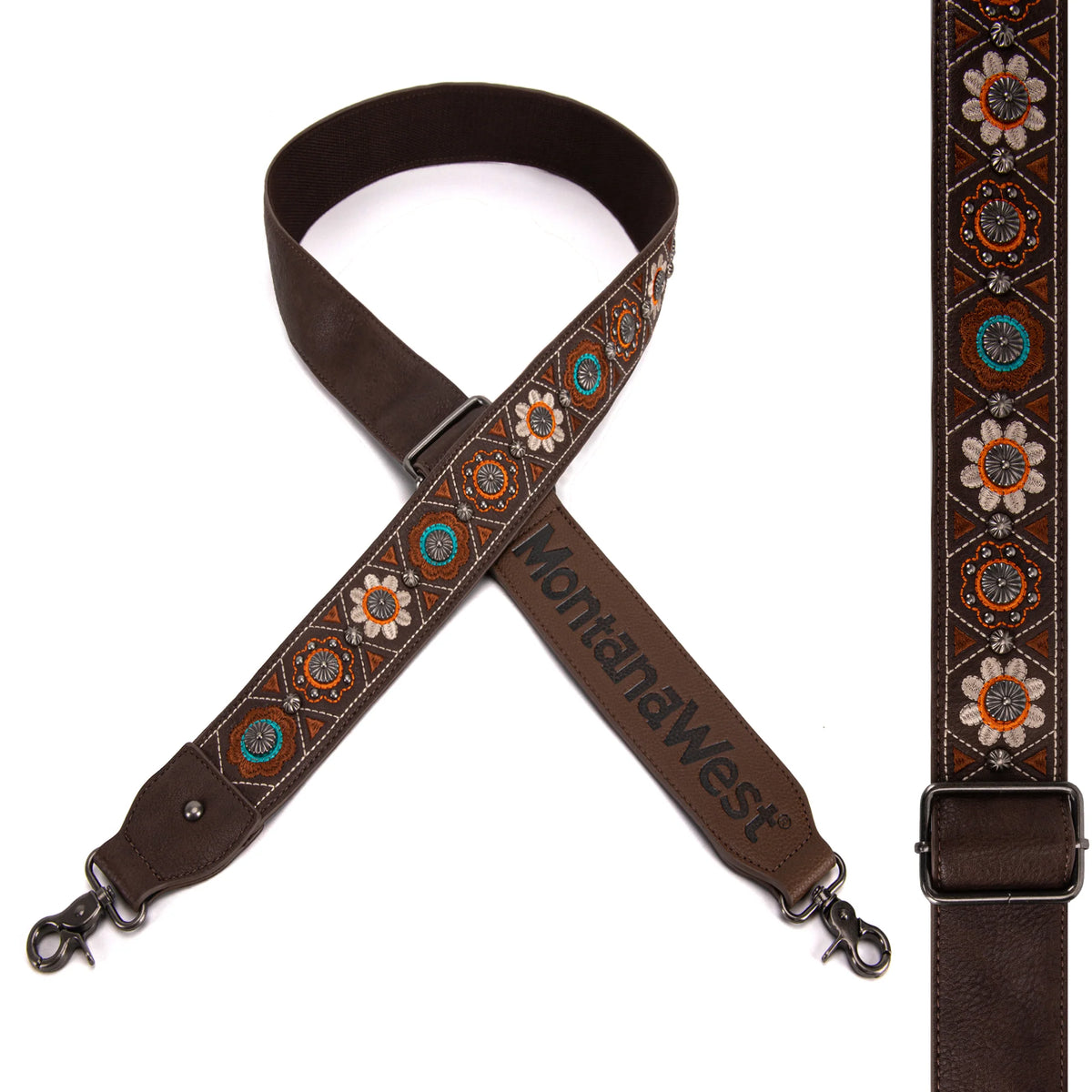 Montana West Western Guitar Style Embroidered Crossbody Strap