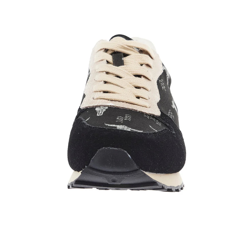 Roper Wmns GiddyUp Black Longhorn