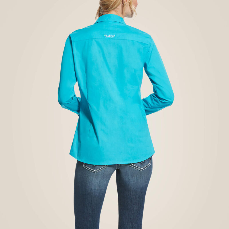 Ariat Wms Kirby Stretch Shirt Bluebird