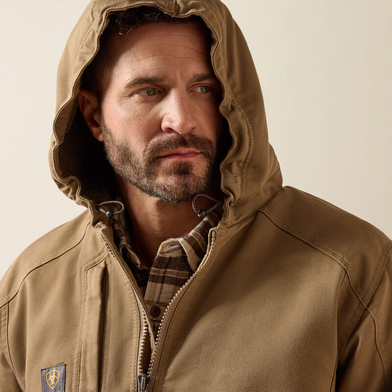 Ariat Mns Rebar Duracanvas Jacket Field Khaki - Winter Clearance