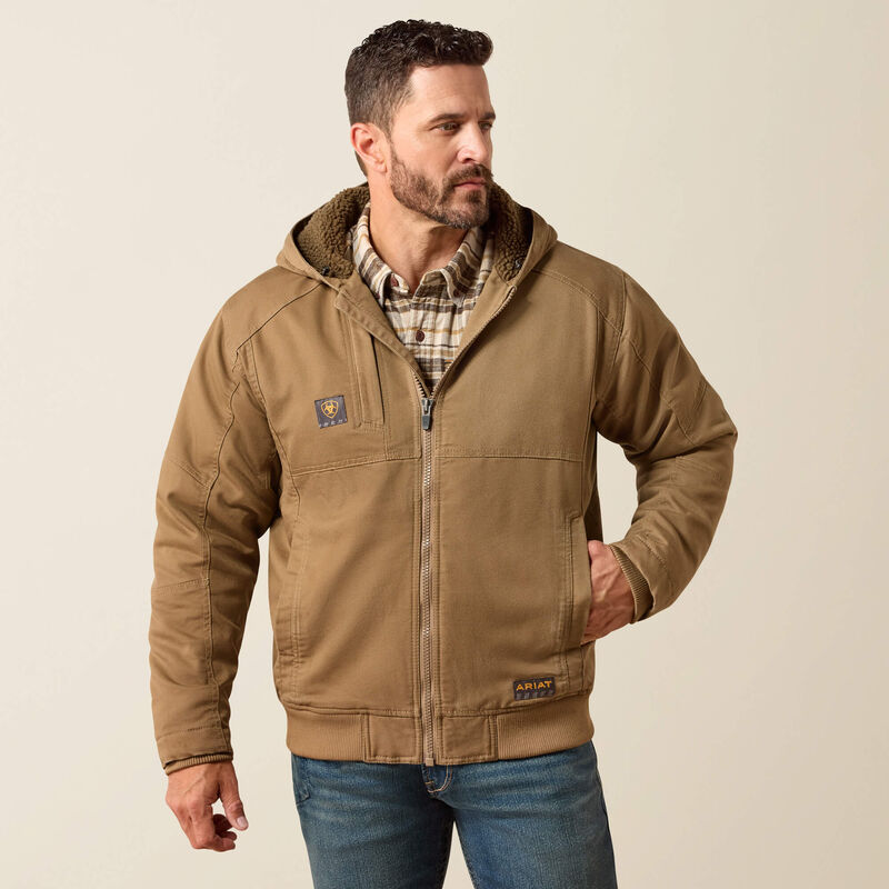 Ariat Mns Rebar Duracanvas Jacket Field Khaki - Winter Clearance