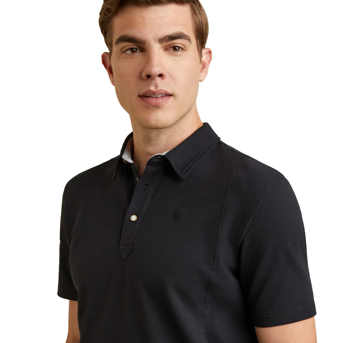 Ariat Mns Medal Polo Black