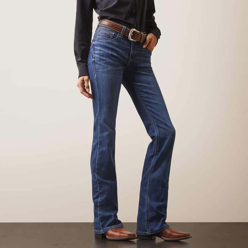 Ariat Wmns REAL Perfect Rise Boot Cut Leila Irvine - CLEARANCE