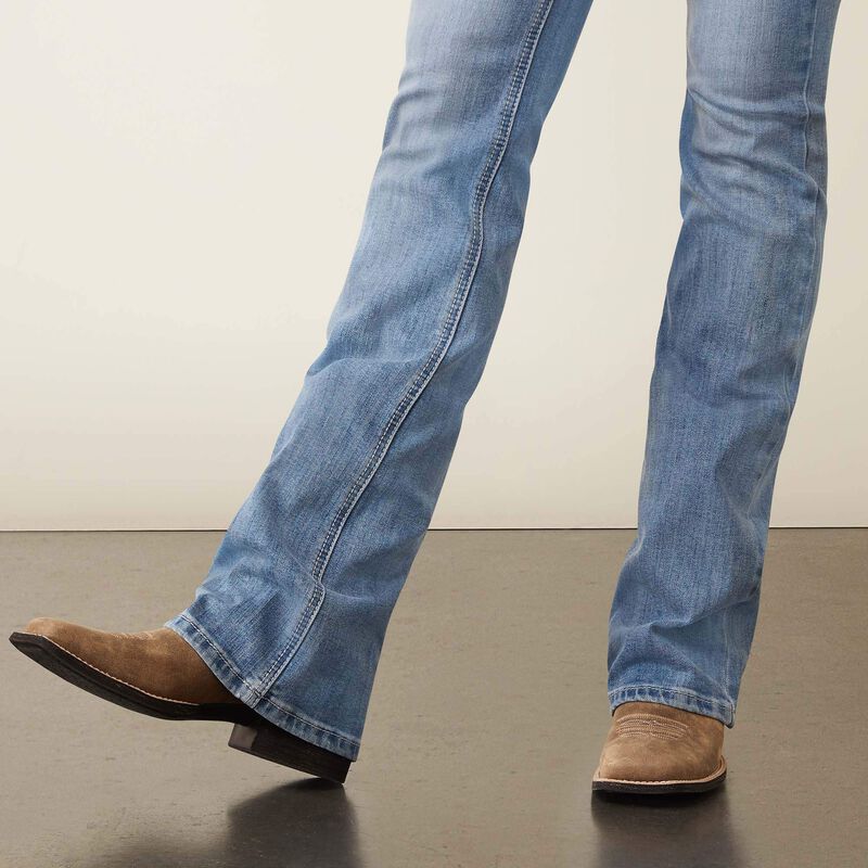 Ariat Wms REAL Perfect Rise Boot Cut Brianna Oklahoma - CLEARANCE