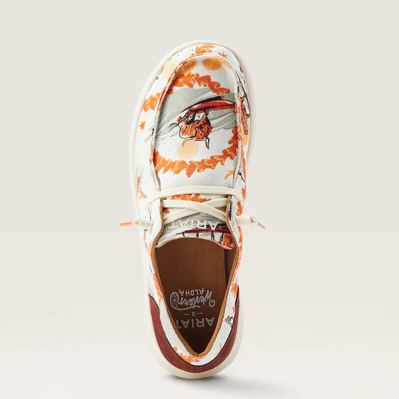 Ariat Wms Hilo Western Aloha Surfing Longhorn Print - Mothers Day Sale