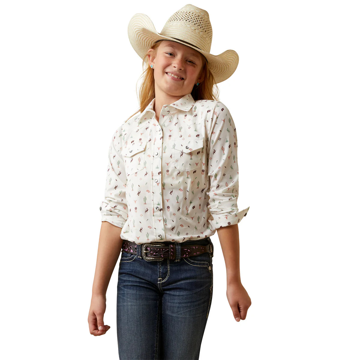 Ariat Gls Santa Fe LS Shirt Multi - Summer Clearance