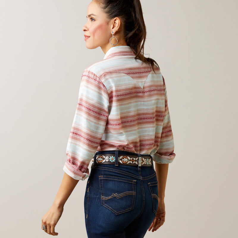 Ariat Wms Savannah Snap Long Sleeve Shirt Jacquard - Black Friday Sale