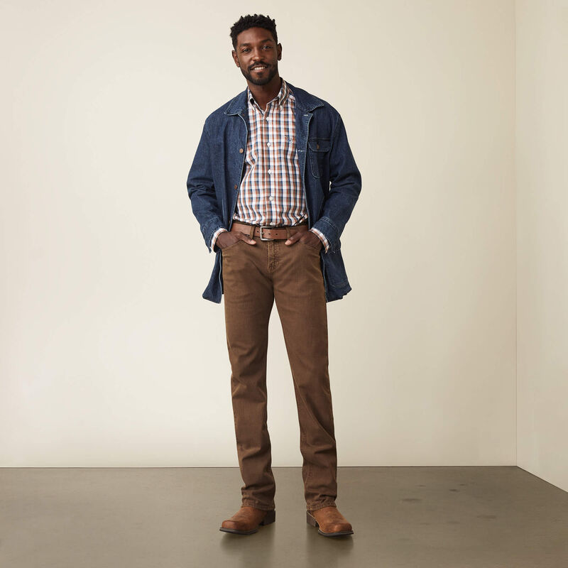 Ariat Mns M7 Straight Leg Grizzly Peat