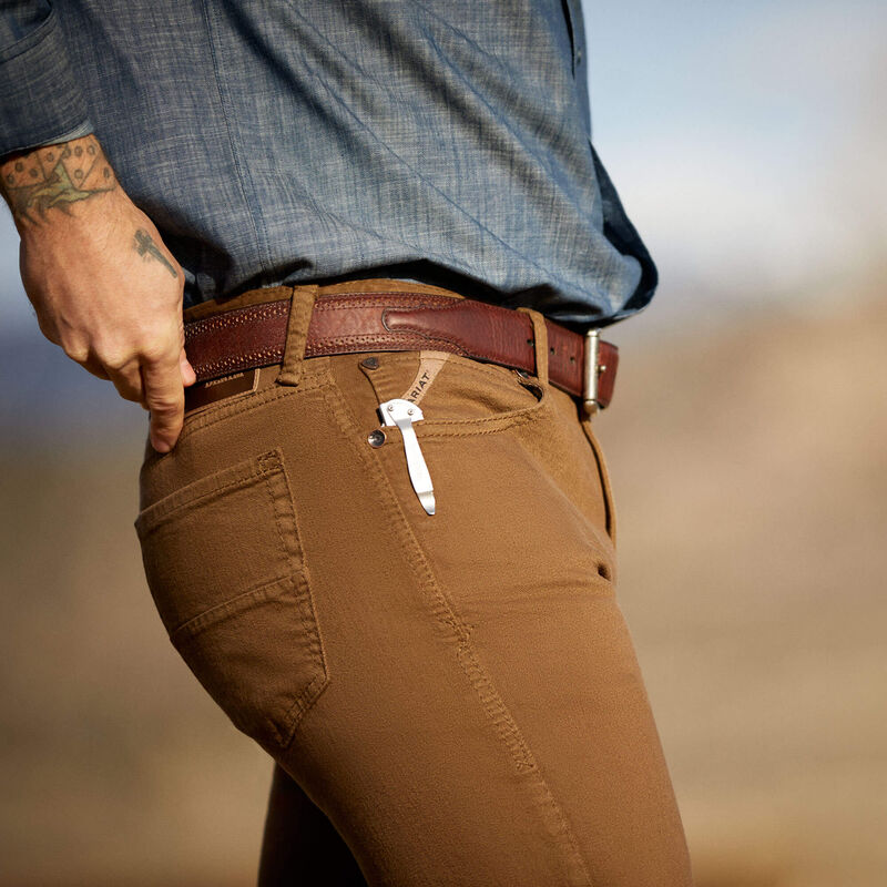 Ariat Mns M7 Straight Leg Grizzly Peat