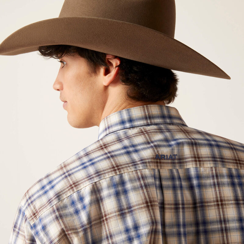 Ariat Mns Pro Series Baylor Classic LS Shirt White - EOFY Sale