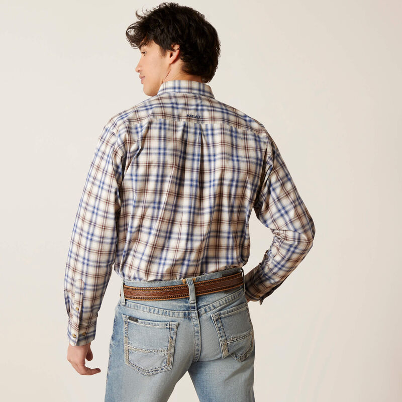 Ariat Mns Pro Series Baylor Classic LS Shirt White - EOFY Sale