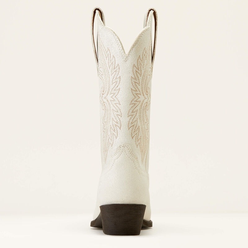 Ariat Wms Heritage R Toe Stretch Fit Distressed Ivory