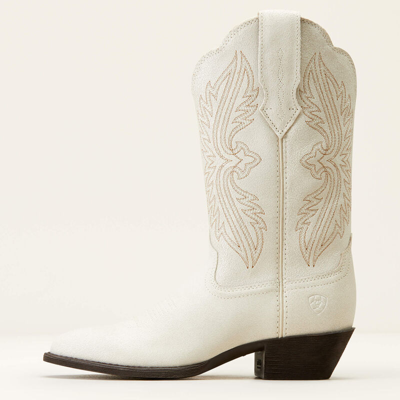 Ariat Wms Heritage R Toe Stretch Fit Distressed Ivory