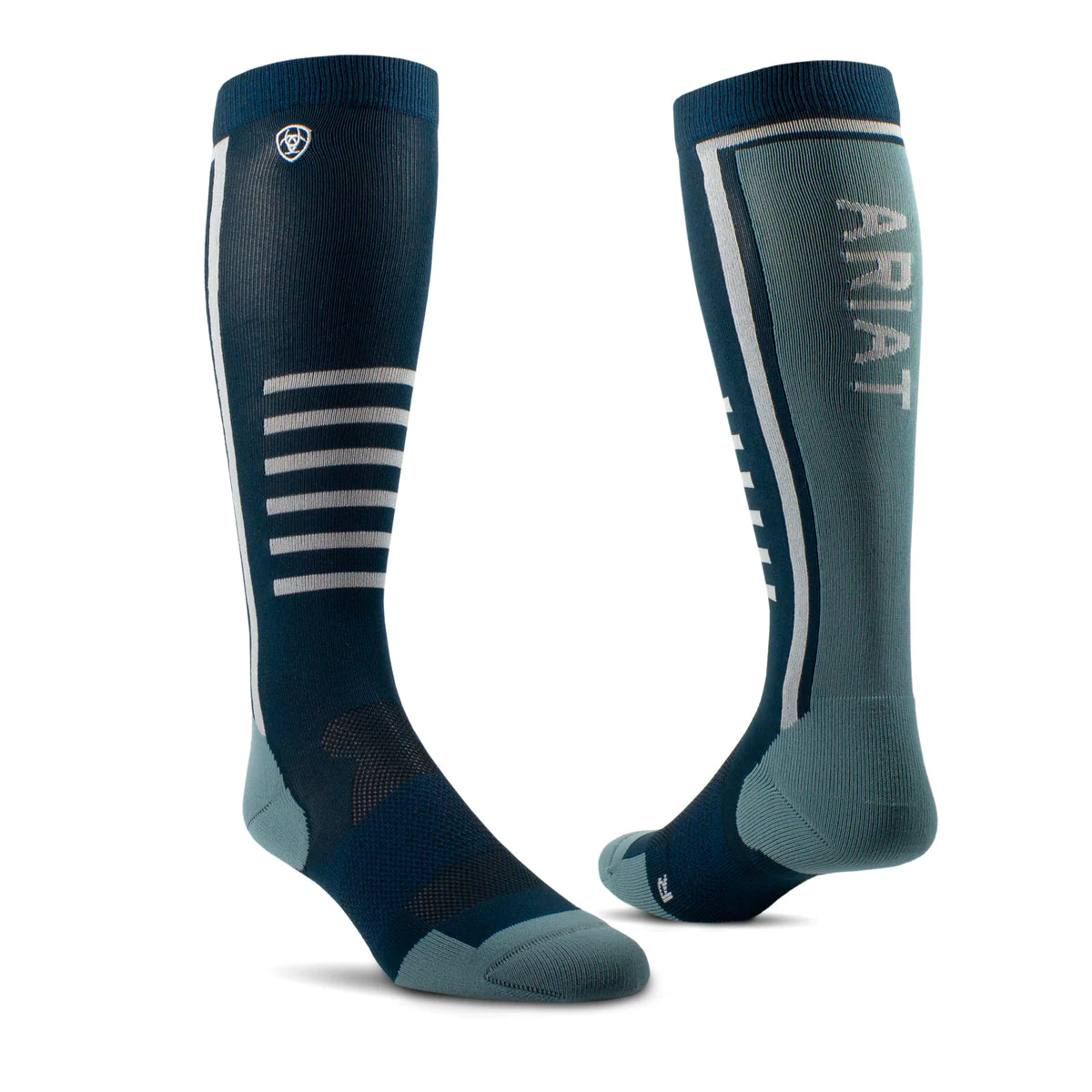 Ariat Uni Ariattek Slimline Performance Socks Reflecting Pond/Arctic