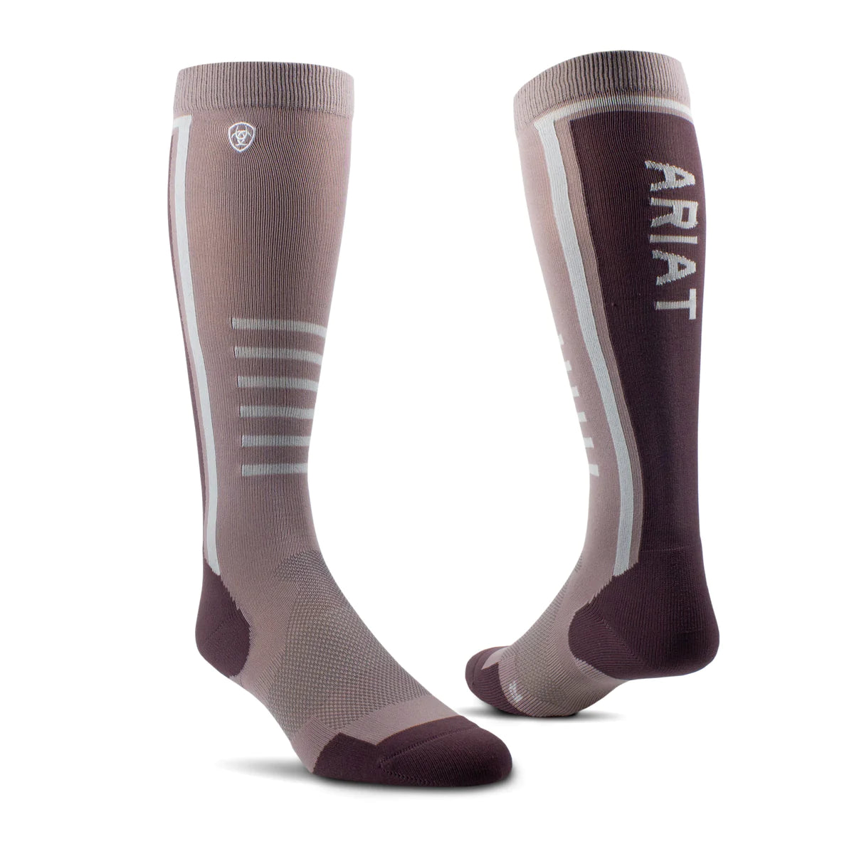 Ariat Uni Ariattek Slimline Performance Socks Quail/Huckleberry