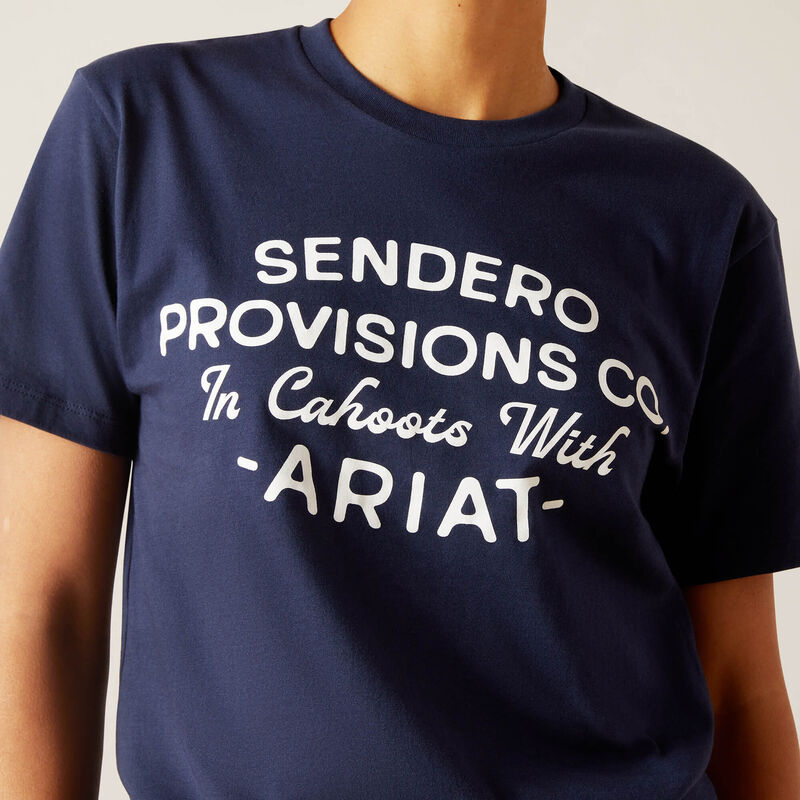 Ariat Mns Sendero Provisions SS T Shirt Navy - EOFY Sale