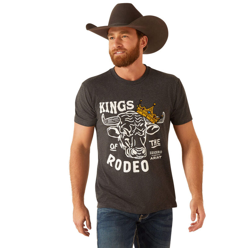 Ariat Mns Sendero King Cow SS T Shirt Charcoal Heather - EOFY Sale