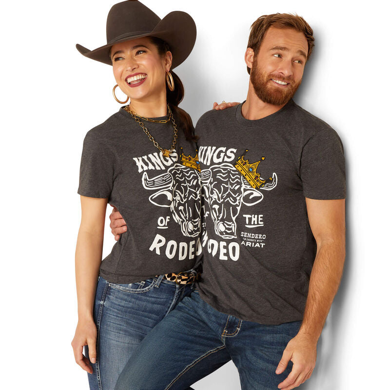 Ariat Mns Sendero King Cow SS T Shirt Charcoal Heather - EOFY Sale