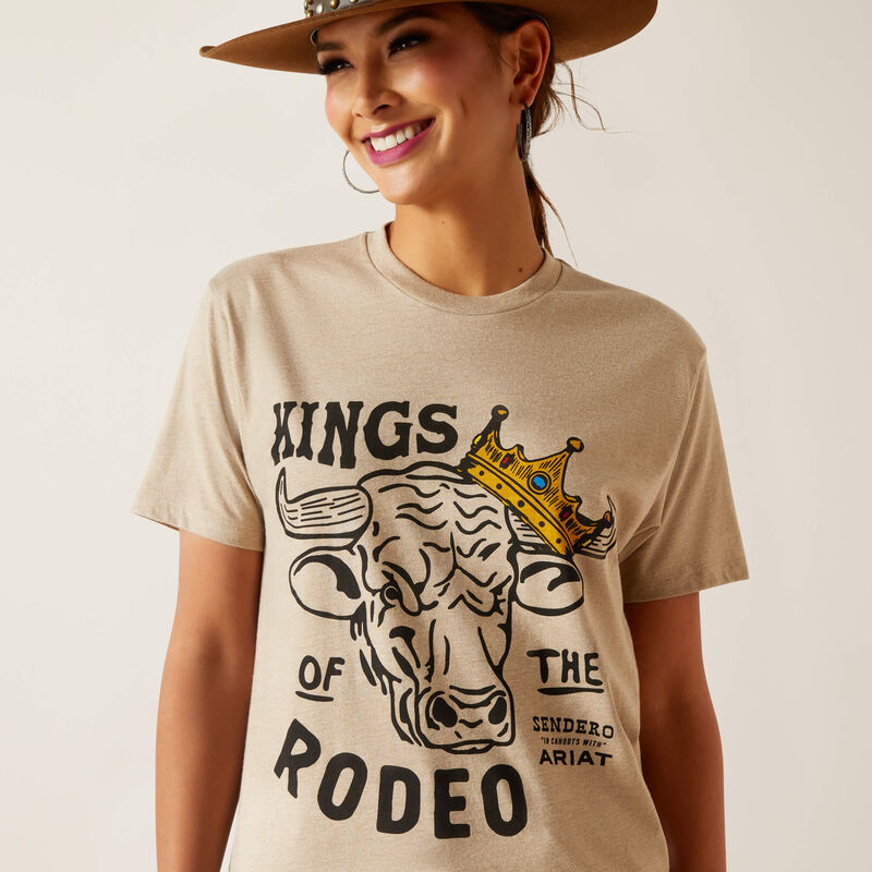 Ariat Mns Sendero King Cow SS T Shirt Coatmeal Heather - EOFY Sale