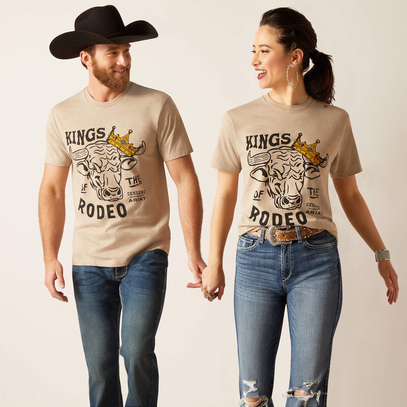 Ariat Mns Sendero King Cow SS T Shirt Coatmeal Heather - EOFY Sale