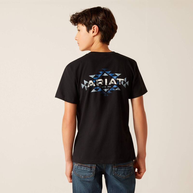 Ariat Bys SW Cacti SS T Shirt Black
