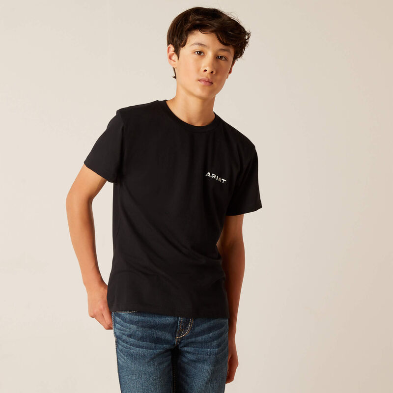 Ariat Bys SW Cacti SS T Shirt Black