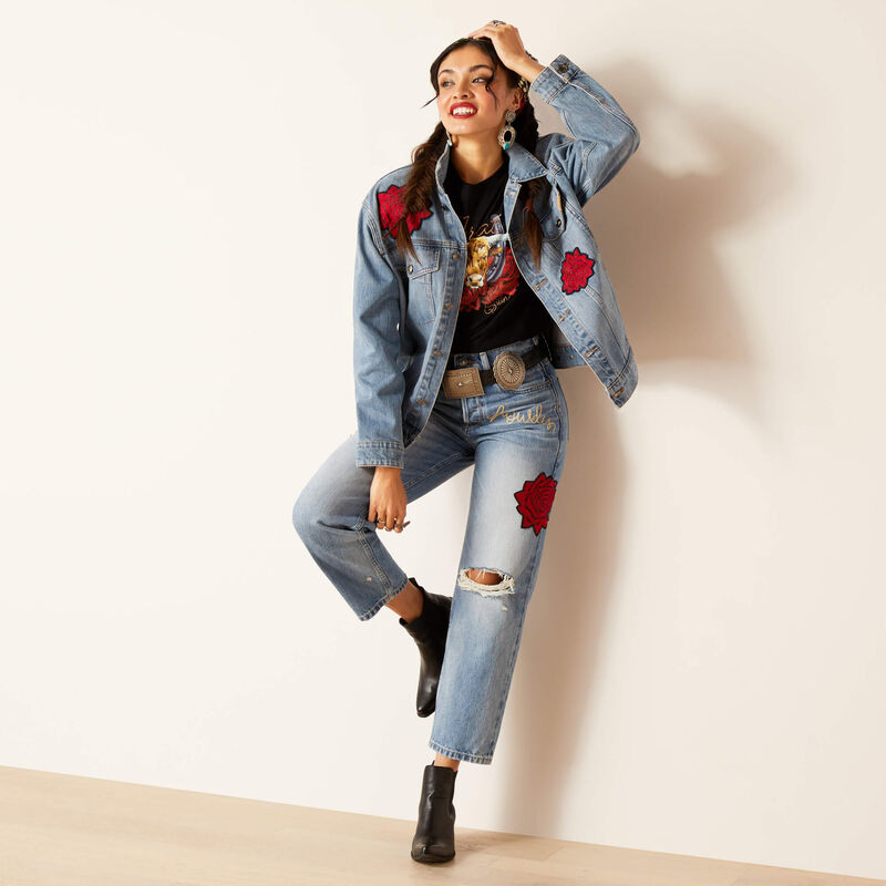 Ariat Wms Rodeo Quincy Trucker Jaket Anaheim - Winter Black Friday Sale