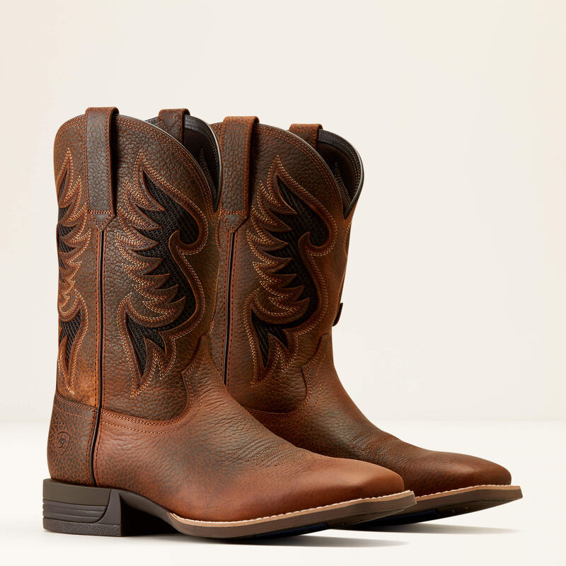 Ariat Mns Cowpuncher Venttek Brown Oiled Rowdy