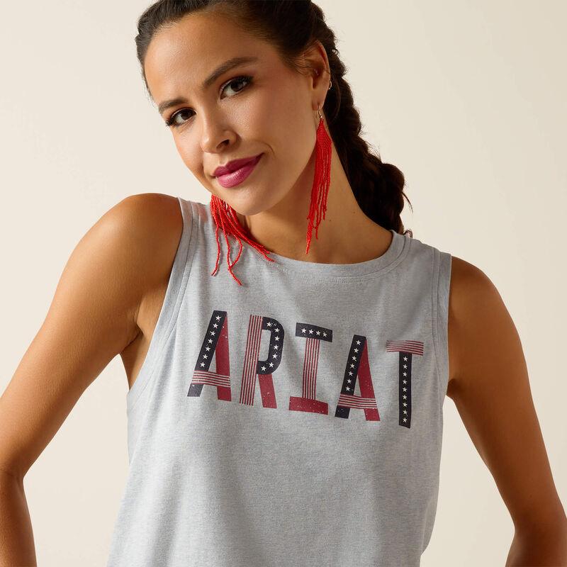 Ariat Wms Pride Sleevelss Tank Chambray Blue