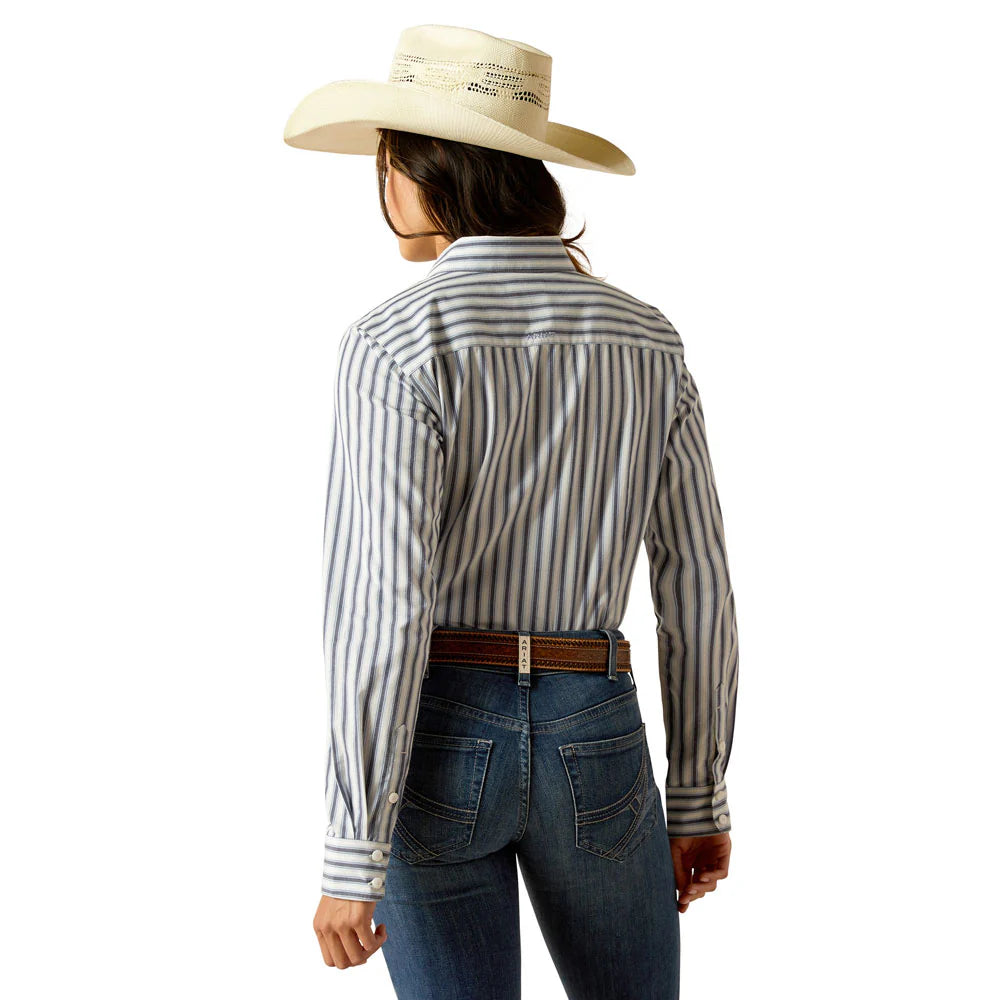 Ariat Wms WR Kirby LS Shrit Baja Stripe - Black Friday Sale