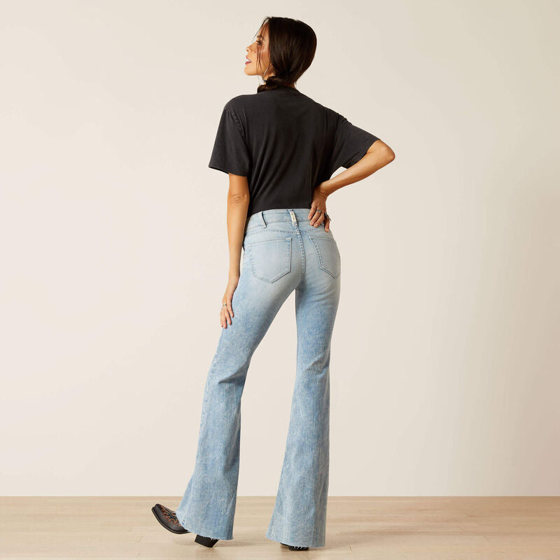 Ariat Wms Perfect Rise Flare Jimena Snowland - EOFY Sale