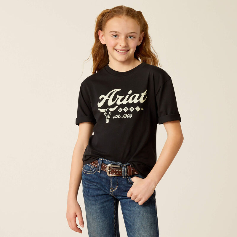Ariat Gls Established Boot Co SS Tee Black - Black Friday Sale