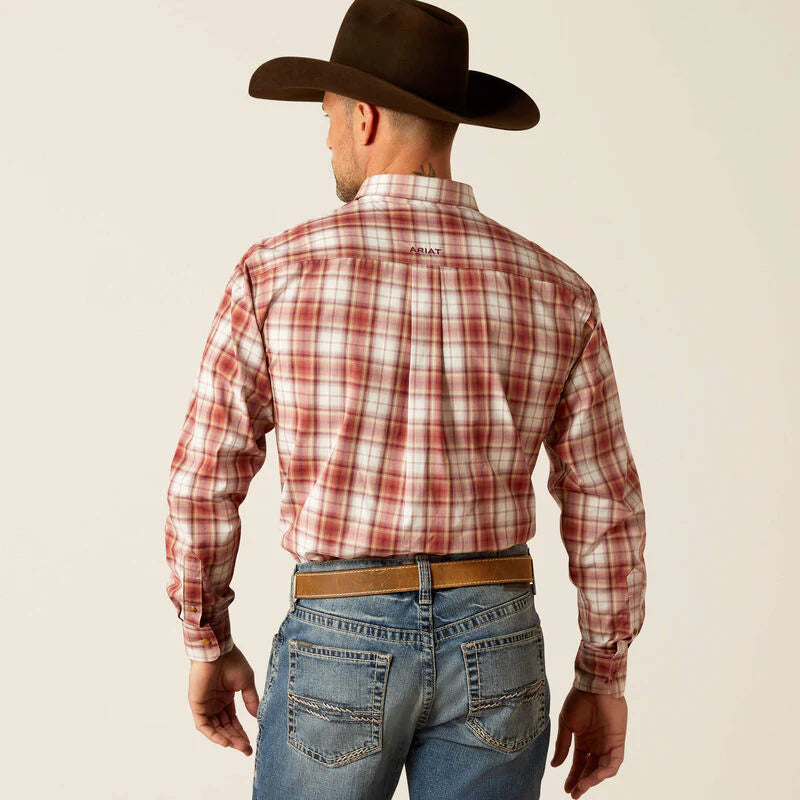 Ariat Mns Pro Series Sonny Long Sleeve Shirt Red