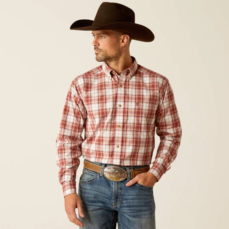 Ariat Mns Pro Series Sonny Long Sleeve Shirt Red