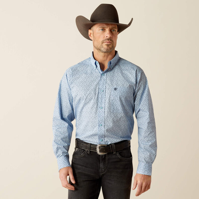 Ariat Mns Rowan LS Shirt Light Blue