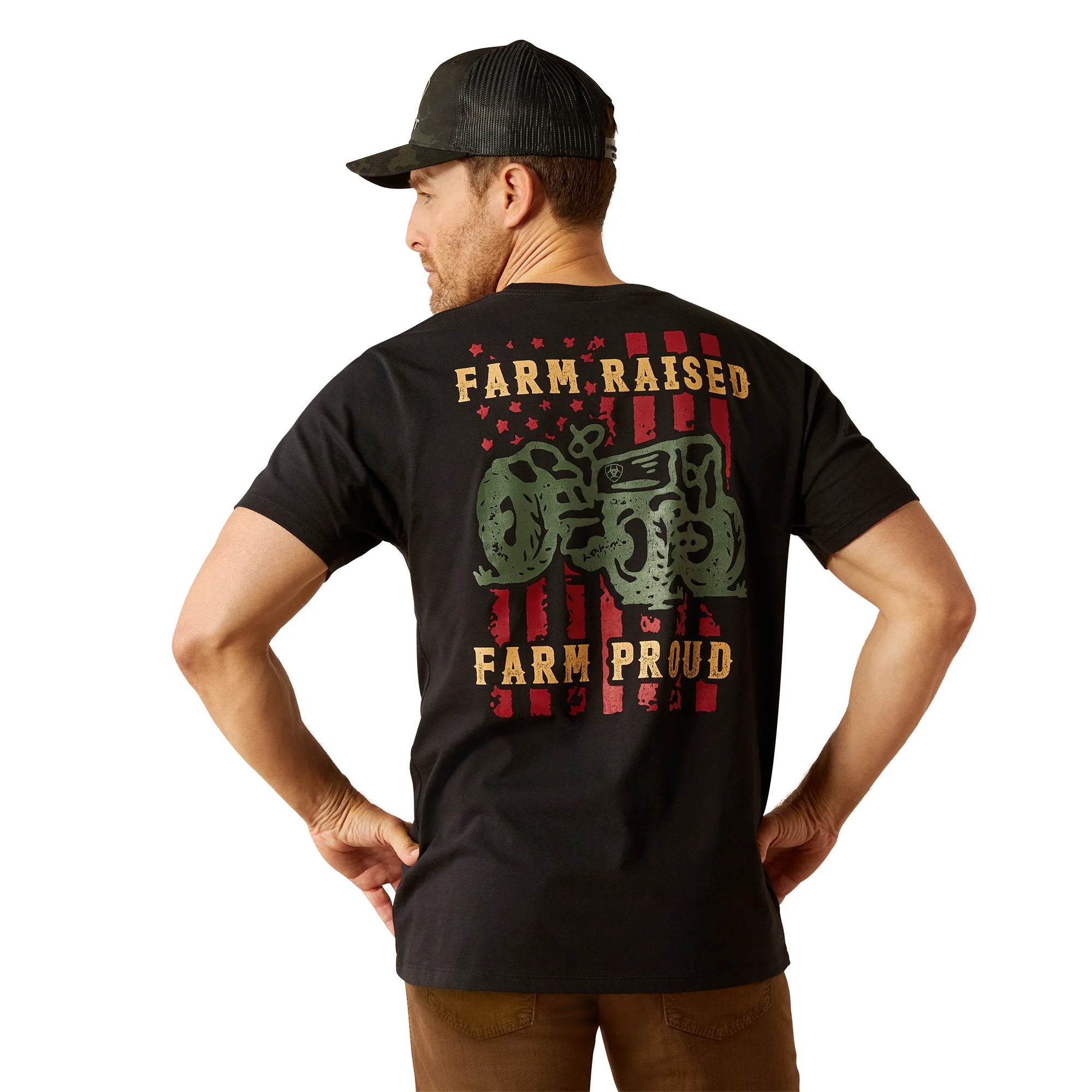 Ariat Mns Farm Raised SS Tee Black